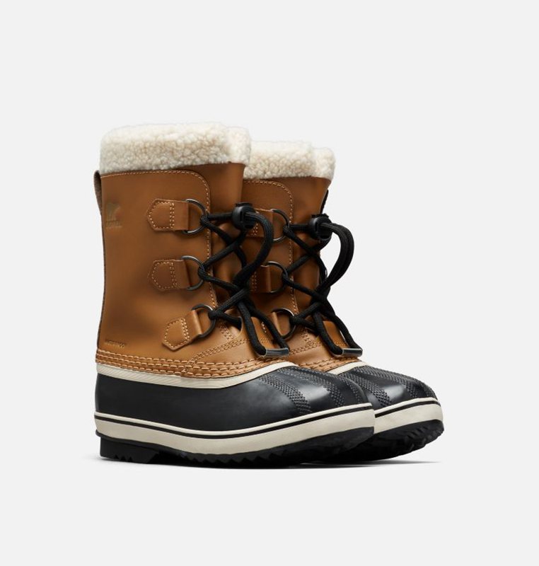 Kids Snow Boots Brown/Black - Sorel Youth Yoot Pac™ TP - 071642-UZK